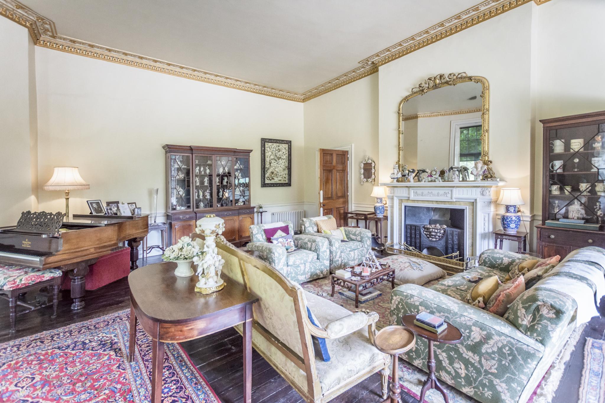 The Sitting Room at Agatha Christie's holiday home Greenway near Torquay