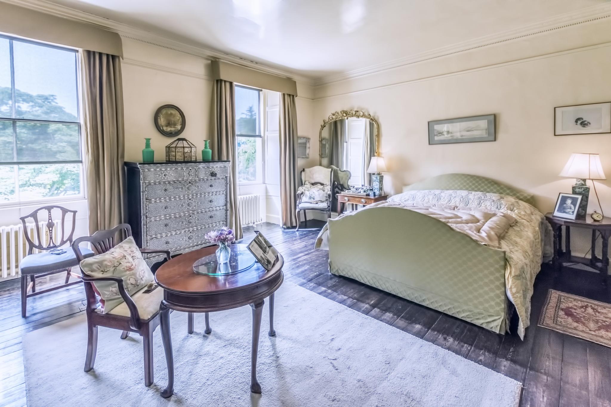 Agatha Christie's bedroom at Greenway - her holiday home near Torquay.